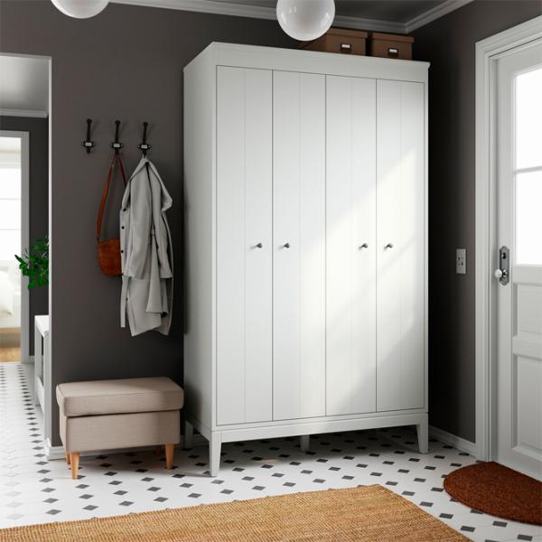 Шкаф Ikea Idanas 121 x 59см x 211 / ДСП / Белый photo 3