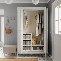 Шкаф Ikea Idanas 121 x 59см x 211 / ДСП / Белый photo 4