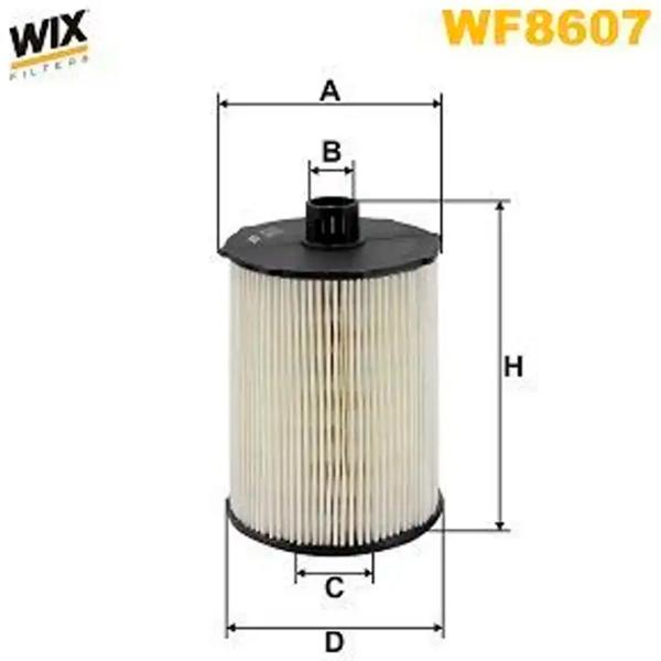 Filtru combustibil Wix Filters WF8607 84 mm photo 3 Filtru combustibil Wix Filters WF8607 84 mm photo 3