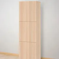 Шкаф Ikea Besta 60 x 42см x 193 / ДСП / Дуб Беленый photo 2