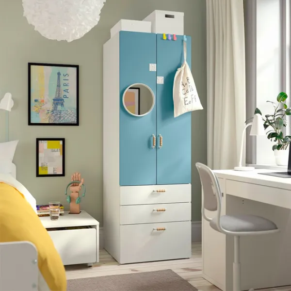 Dulap Ikea Smastad/Platsa 60 x 57 x 181 / DSP / Alb photo 2