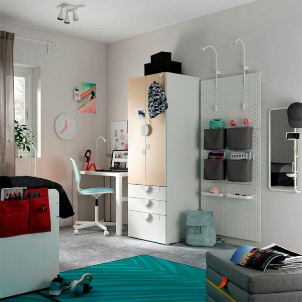 Dulap Ikea Smastad/Platsa 60 x 57 x 181 / DSP / Alb photo 4