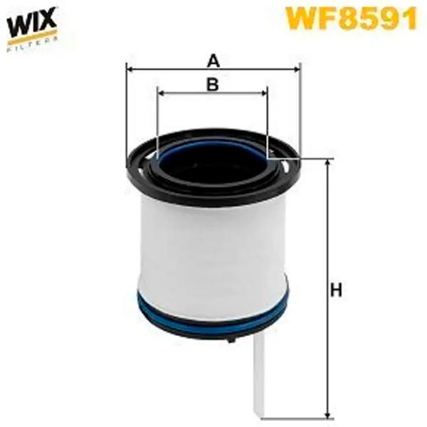 Filtru combustibil Wix Filters WF8591 44 mm photo 2 Filtru combustibil Wix Filters WF8591 44 mm photo 2