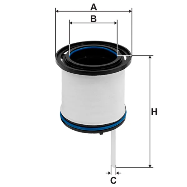 Filtru combustibil Wix Filters WF8591 44 mm photo 3 Filtru combustibil Wix Filters WF8591 44 mm photo 3
