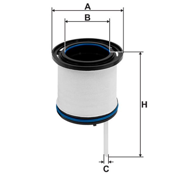 Filtru combustibil Wix Filters WF8591 44 mm photo 3 Filtru combustibil Wix Filters WF8591 44 mm photo 3