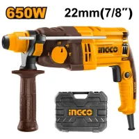 Ciocan rotopercutor INGCO RGH6528 650 W / Yellow photo 2