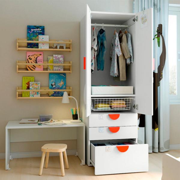 Шкаф Ikea Smastad/Platsa 60 x 57см x 181 / ДСП / Белый photo 5