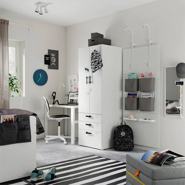 Шкаф Ikea Smastad/Platsa 60 x 57см x 181 / ДСП / Белый photo 7