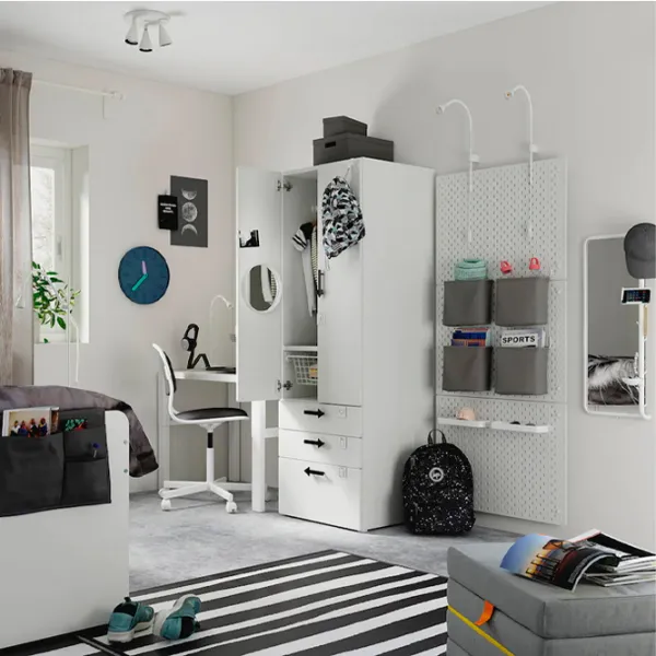 Шкаф Ikea Smastad/Platsa 60 x 57см x 181 / ДСП / Белый photo 8