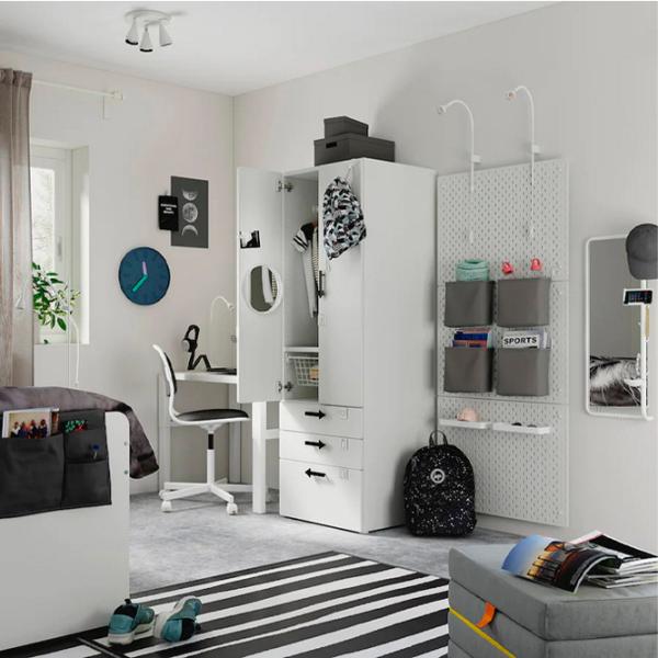Шкаф Ikea Smastad/Platsa 60 x 57см x 181 / ДСП / Белый photo 8
