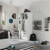 Dulap Ikea Smastad/Platsa 60 x 57 x 181 / DSP / Alb photo 8