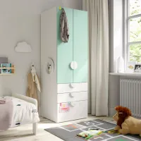 Dulap Ikea Smastad/Platsa 60 x 57 x 181 / DSP / Alb photo 2