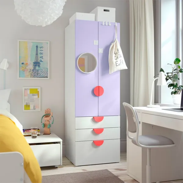 Dulap Ikea Smastad/Platsa 60 x 57 x 181 / DSP / Alb photo 2