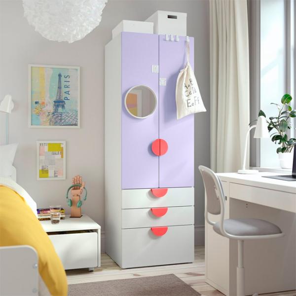 Dulap Ikea Smastad/Platsa 60 x 57 x 181 / DSP / Alb photo 2