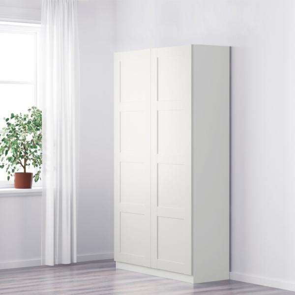Шкаф Ikea Pax/Bergsbo 100 x 60см x 201.2 / ДСП / Белый photo 3