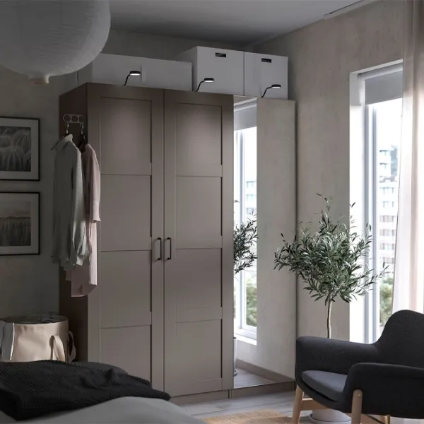 Dulap Ikea Pax/Bergsbo/Aheim 150 x 60 x 201.2 / DSP / Gri închis photo 3