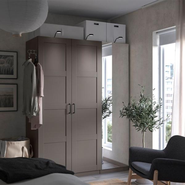 Dulap Ikea Pax/Bergsbo/Aheim 150 x 60 x 201.2 / DSP / Gri închis photo 3