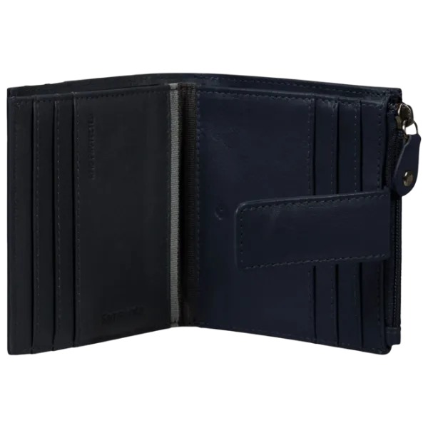 Кошелек для мужчин Samsonite Flagged SLG Натуральная кожа / Синий photo 2 Кошелек для мужчин Samsonite Flagged SLG Натуральная кожа / Синий photo 2