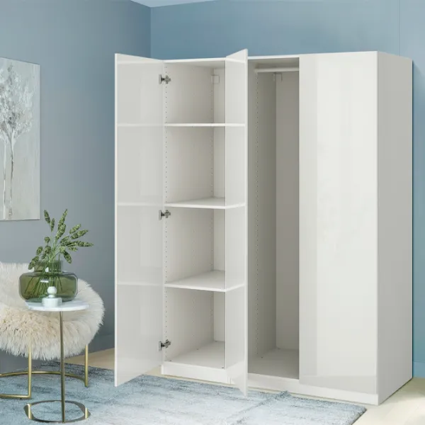 Шкаф Ikea Pax/Fardal 150 x 60см x 201.2 / ДСП / Белый photo 2