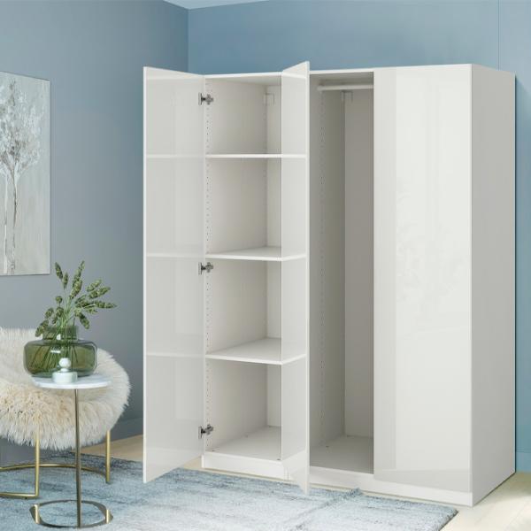 Шкаф Ikea Pax/Fardal 150 x 60см x 201.2 / ДСП / Белый photo 2