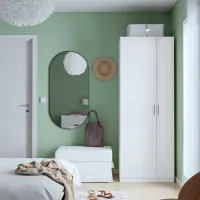 Шкаф Ikea Pax/Fardal 75 x 60см x 201.2 / ДСП / Белый photo 2