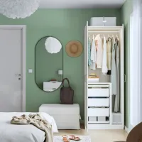 Шкаф Ikea Pax/Fardal 75 x 60см x 201.2 / ДСП / Белый photo 3