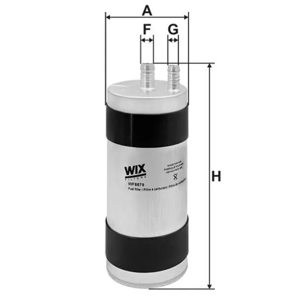 Filtru combustibil Wix Filters WF8579 11 mm photo 2 Filtru combustibil Wix Filters WF8579 11 mm photo 2
