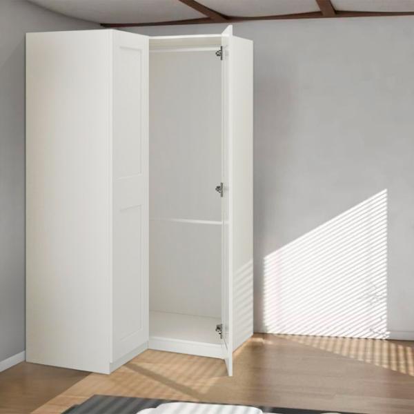 Шкаф Ikea Pax/Grimo 110.5 x 110.5см x 201.2 / ДСП / Белый photo 6