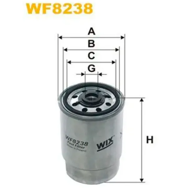 Filtru combustibil Wix Filters WF8238 84 mm photo 2