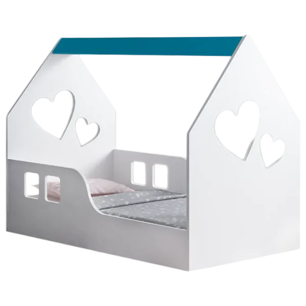 Детская кровать Happy Babies House Heart L03 80 x 160 см / ЛДСП / Синий photo 1 Детская кровать Happy Babies House Heart L03 80 x 160 см / ЛДСП / Синий photo 1