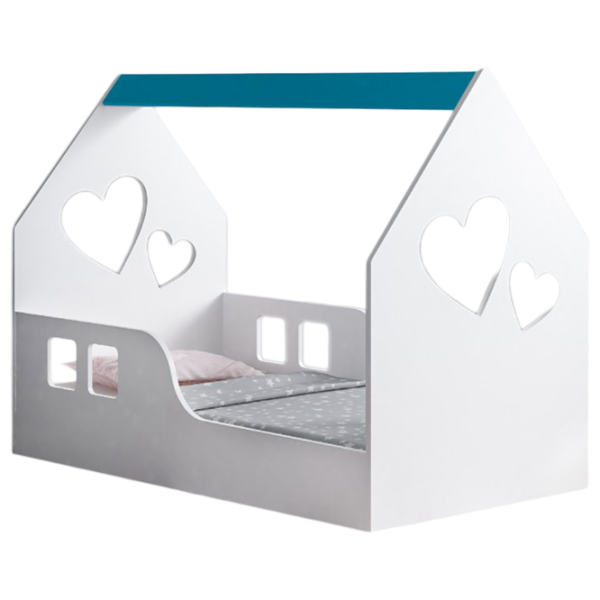 Детская кровать Happy Babies House Heart L03 80 x 160 см / ЛДСП / Синий photo 1 Детская кровать Happy Babies House Heart L03 80 x 160 см / ЛДСП / Синий photo 1
