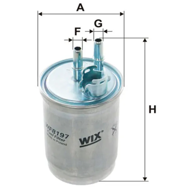 Filtru combustibil Wix Filters WF8197 88 mm photo 3