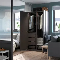 Dulap Ikea Pax/Forsand 100 x 60 x 201.2 / DSP / Gri închis photo 5