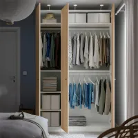 Шкаф Ikea Pax/Forsand 150 x 60см x 236.4 / ДСП / Белый photo 3
