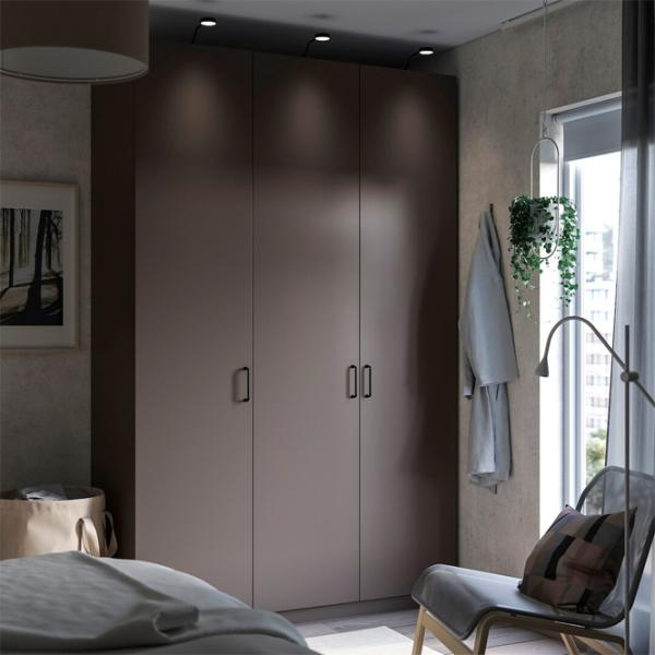 Шкаф Ikea Pax/Forsand 150 x 60см x 236.4 / ДСП / Темно серый photo 2