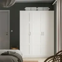 Шкаф Ikea Pax/Bergsbo 150 x 60см x 201.2 / ДСП / Белый photo 2