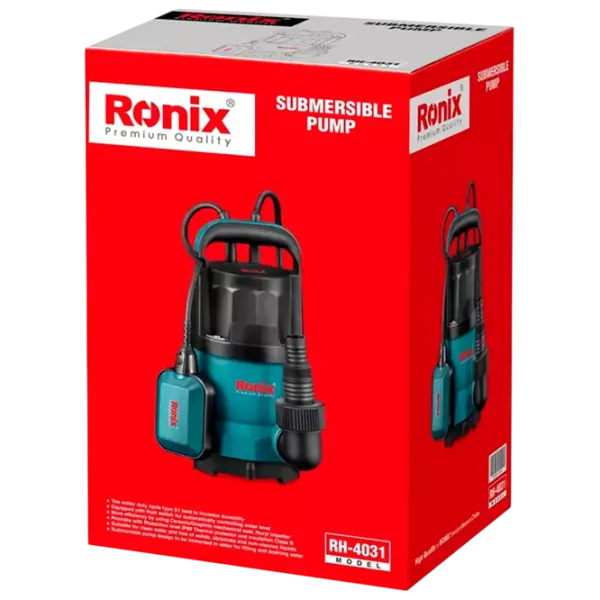 Погружной насос Ronix RH-4031 745 Вт 9500 л/ч photo 7 Погружной насос Ronix RH-4031 745 Вт 9500 л/ч photo 7