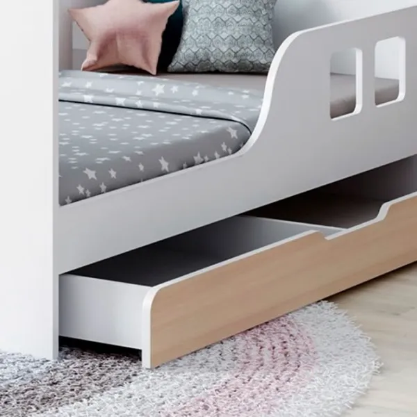 Детская кровать Happy Babies House Cloud L04 80 x 160 см / ЛДСП / Светлая груша photo 2 Детская кровать Happy Babies House Cloud L04 80 x 160 см / ЛДСП / Светлая груша photo 2