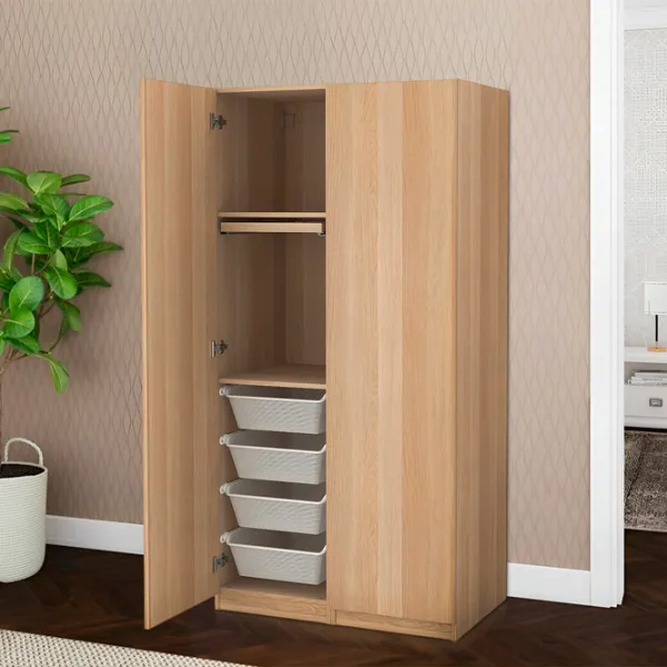 Шкаф Ikea Pax/Forsand 100 x 60см x 201.2 / ДСП / Имитация Состаренного Дуба photo 3