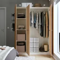 Шкаф Ikea Pax/Forsand 150 x 60см x 201 / ДСП / Белый photo 3