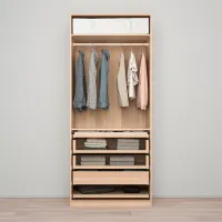 Шкаф Ikea Pax/Forsand 100 x 60см x 236.4 / ДСП / Имитация Состаренного Дуба photo 3