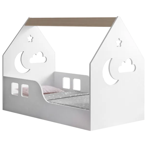 Pat pentru copii Happy Babies House Cloud L03 80 x 160 cm / PAL / Light Pear photo 1 Pat pentru copii Happy Babies House Cloud L03 80 x 160 cm / PAL / Light Pear photo 1