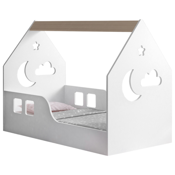 Pat pentru copii Happy Babies House Cloud L03 80 x 160 cm / PAL / Light Pear photo 1 Pat pentru copii Happy Babies House Cloud L03 80 x 160 cm / PAL / Light Pear photo 1