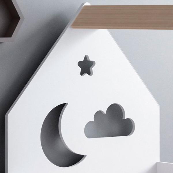 Pat pentru copii Happy Babies House Cloud L03 80 x 160 cm / PAL / Light Pear photo 3 Pat pentru copii Happy Babies House Cloud L03 80 x 160 cm / PAL / Light Pear photo 3