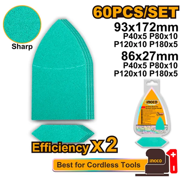 Наждачная бумага INGCO AKTS938660 для стекла photo 2 Наждачная бумага INGCO AKTS938660 для стекла photo 2