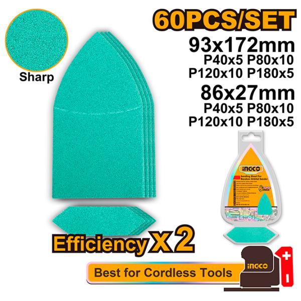 Наждачная бумага INGCO AKTS938660 для стекла photo 2 Наждачная бумага INGCO AKTS938660 для стекла photo 2