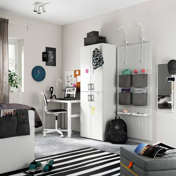 Шкаф Ikea Smastad/Platsa 60 x 42см x 181 / ДСП / Белый photo 2