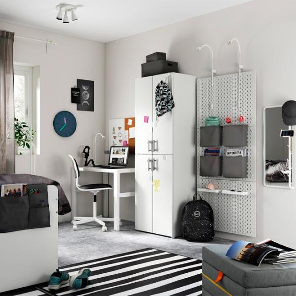 Шкаф Ikea Smastad/Platsa 60 x 42см x 181 / ДСП / Белый photo 2