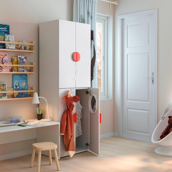 Шкаф Ikea Smastad/Platsa 60 x 42см x 181 / ДСП / Белый photo 5