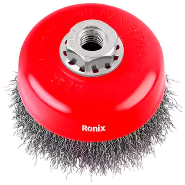 Чашечная щетка из гофрированной проволоки Ronix RH-9941 100 мм photo 1 Чашечная щетка из гофрированной проволоки Ronix RH-9941 100 мм photo 1